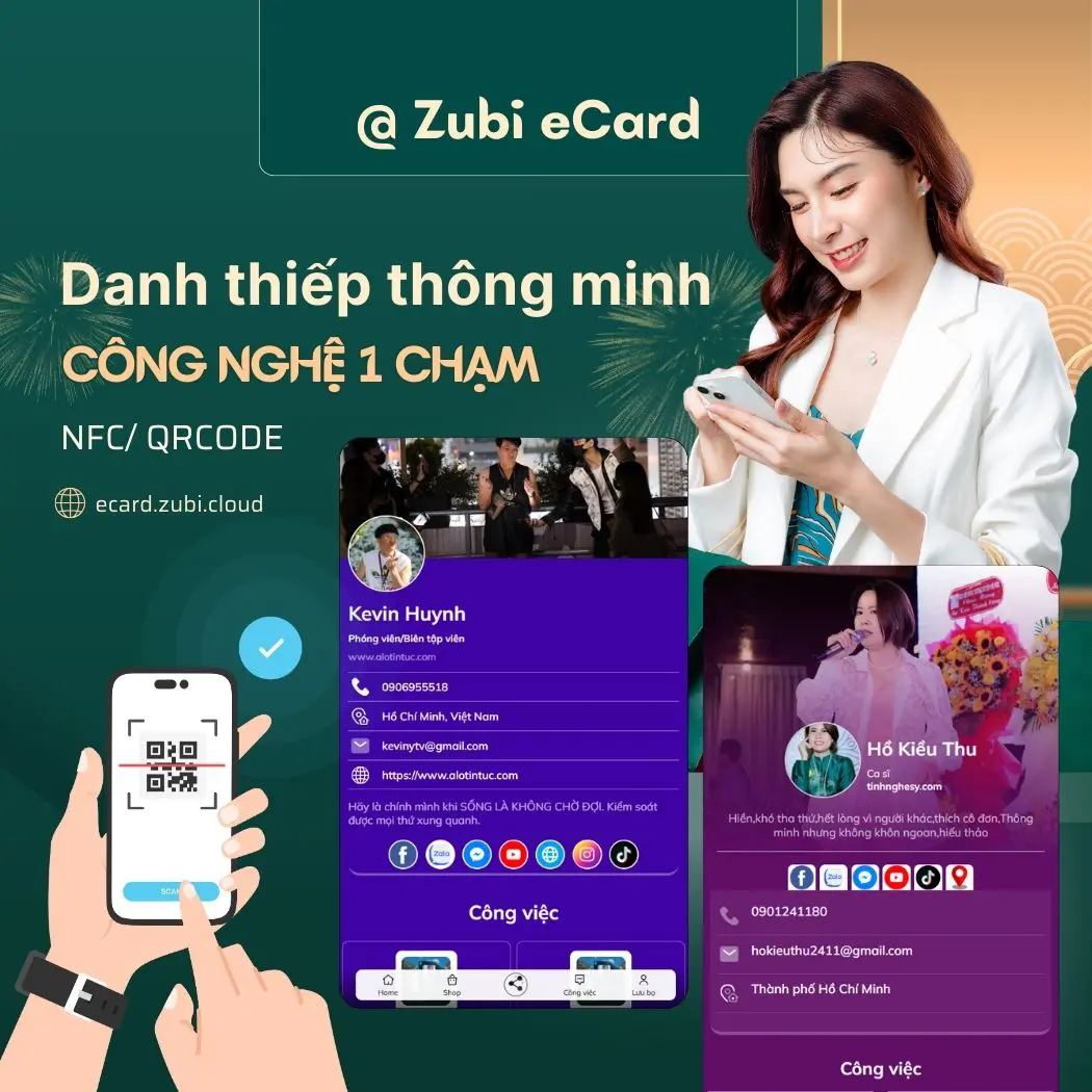 Zubi eCard Danh thiep dien tu thong minh 1 cham NFC QR Code 5