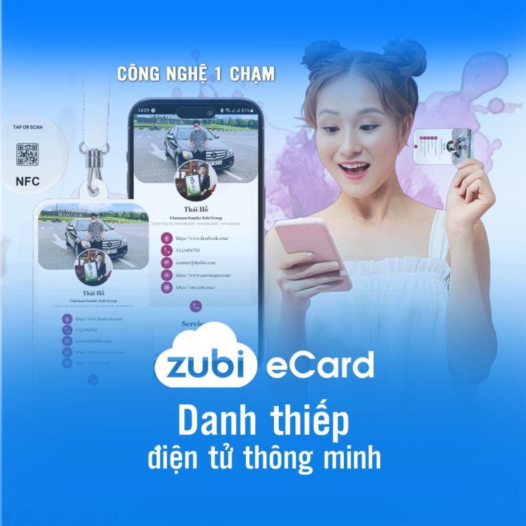 zubi ecard danh thiep nfc qrcode