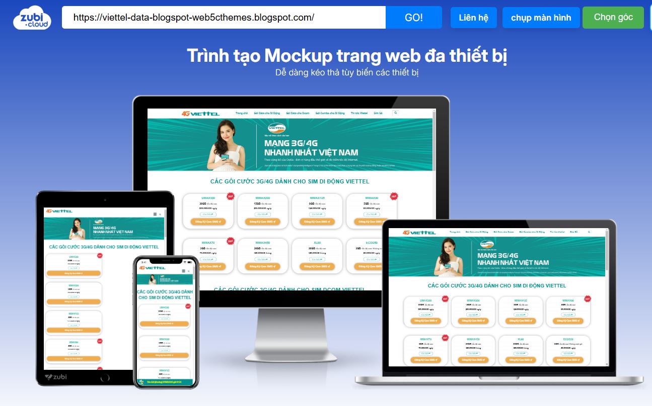 thiet ke web vietteltelecom